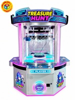 Machine de jeu de grue à monnayeur 4 joueurs, machine distributrice de prix d'arcade, avec cabinet en acrylique et métal, pour salle de jeux et centre commercial