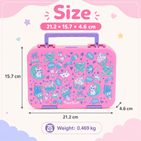 Boîte à lunch pour enfants en plastique alimentaire sans BPA, motif dessin animé football, portable, scellée, compartimentée, anti-fuite, capacité 6L, pour le stockage des aliments