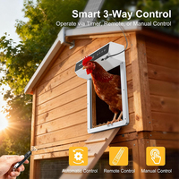 Porte automatique de poulailler à énergie solaire avec écran LCD, idéale pour poulets, volailles et canards