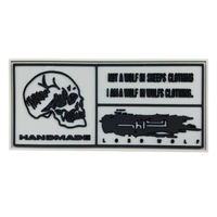 Patch en PVC personnalisé, logo en caoutchouc souple, vente en gros, patch en caoutchouc PVC personnalisé avec logo