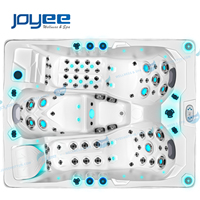 Bain à remous extérieur de haute qualité pour villa et hôtel, spa de nage extérieur JOYEE, écologique, pour 3 personnes, autoportant