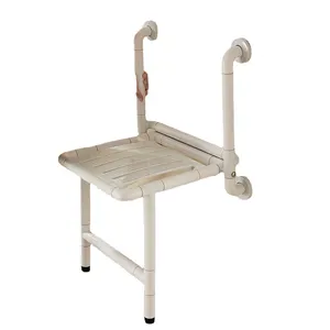 경량 장애인 노인 샤워 의자 스툴 미끄럼 방지 샤워 룸 접이식 팔걸이 벽 장착 접이식 샤워 시트