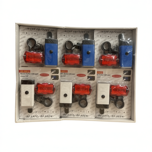 Set di luci di sicurezza a LED anteriori e posteriori per bicicletta, per ciclismo, con luci rosse e blu, confezione da 12 - Product Image 2