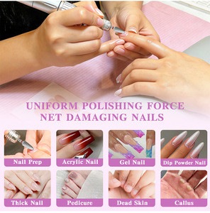 Forets professionnels en acier inoxydable pour cuticules, outils de prétraitement pour l'élimination rapide du gel, pour la manucure en salon et le polissage - Product Image 5