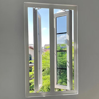 Fenêtre ouvrante en PVC moderne de haute qualité avec cadre résistant aux UV, facile à utiliser, en maille de nylon durable, pour chambre et extérieur