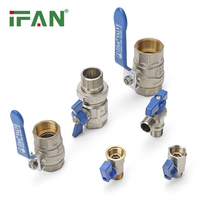 IFAN OEM ODM tất cả các loại van bằng đồng 1/2 "-2" tay cầm màu xanh van bi bằng đồng cho nước - Product Image 3