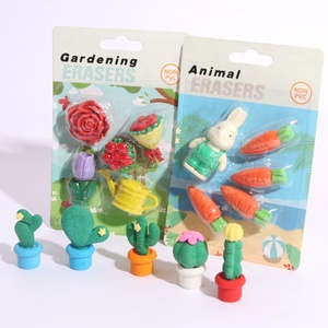 Hỗn Hợp 5Pcs Mini Bút Chì Tẩy Gói Thiết Lập <span class=keywords><strong>3D</strong></span> Cây Xương Rồng Hoa Tẩy Trường Văn Phòng Phẩm Các Mặt Hàng Cho Trẻ Em Và Sinh Viên Cung Cấp - Product Image 2