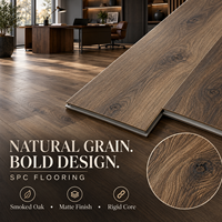 Plancher en vinyle rigide SPC (Stone Plastic Composite) anti-usure et résistant à l'eau, épaisseur personnalisable pour commandes en gros mondiales