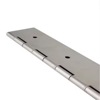 Charnières de piano en acier inoxydable de 1,5 mm d'épaisseur pour portes de meubles, vente directe usine