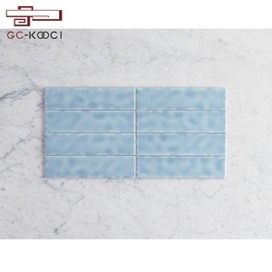 Carrelage mural en céramique <span class=keywords><strong>bleu</strong></span> océan, salle de bain, carreaux, dosseret de cuisine brillante, métro, océan - Product Image 2