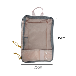 6点セット トラベルオーガナイザー パッキングキューブ＆圧縮バッグ（ナイロン製） 効率的なパッキングと整理に - Product Image 4