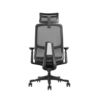 Chaise de bureau ergonomique réglable de luxe pivotante pour la maison, avec dossier confortable