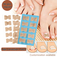 Soins des pieds indolores : 10 feuilles d'autocollants, patch correcteur pour ongles incarnés, bande adhésive PET non tissée sans huile ni colle, traitement