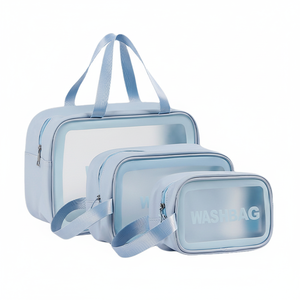 Wholesale Pvc Pu Travel Cosmetic case clear <b>Makeup</b> <b>Bags</b> for Travel Toiletry <b>Bags</b> for Women Waterproof Travel <b>Bag</b> Toiletries - Product Image 1
