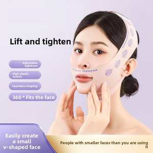 Bandeau amincissant <span class=keywords><strong>pas</strong></span> <span class=keywords><strong>cher</strong></span> pour le menton et les joues, masque liftant en V, sangle anti-rides pour le visage, masque de nuit, beauté et santé - Product Image 1