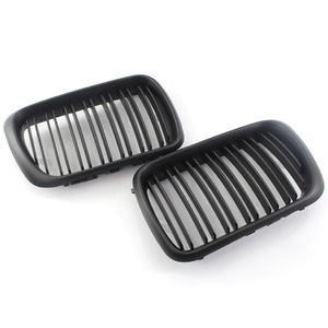 Parrilla Delantera BMW E36 en Negro Mate, Doble Línea, Plástico ABS, para Actualización de Parachoques 1997-1999 - Product Image 1