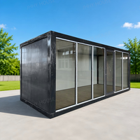 Maison conteneur pliable préfabriquée de 20 pieds en panneaux sandwich, modulaire, portable, écologique, pour bureau, chambre, villa