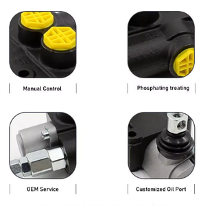 Válvula de Control Direccional Monobloque Manual Huamao P80G12 de 1 Carrete, Desviador de Flujo Hidráulico, Componentes Hidráulicos Confiables, 1 Año de Garantía - Product Image 6