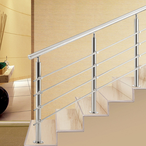 Stair <span class=keywords><strong>Railing</strong></span> Design segurança balaustradas alumínio metal frame redondo aço inoxidável Escadaria trilhos - Product Image 1