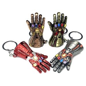 <span class=keywords><strong>Film</strong></span> <span class=keywords><strong>en</strong></span> gros Mar Vel <span class=keywords><strong>Avengers</strong></span> Porte-clés 3D Iron Man Hulk Gauntlet Fist Gloves Porte-clés <span class=keywords><strong>en</strong></span> alliage de zinc porte-clés souvenir Marv El - Product Image 5