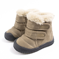 Bottes de neige personnalisées pour enfants avec semelle TPR, chaussures doublées de fourrure pour tout-petits avec fermeture auto-agrippante, bottines antidérapantes pour garçons et filles