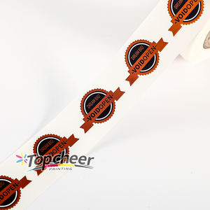 Tùy chỉnh in ấn tự dính không thấm nước tamer bằng chứng an ninh Sticker con dấu bảo hành Sticker VOID nhãn cho chăm sóc da bao bì - Product Image 5