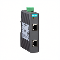 Module injecteur-répartiteur-extenseur Ethernet PoE pour caméra IP Moxa SPL-24-T Modèle 64852 avec connexion RJ45 – Taïwan