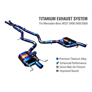 Vortex Manufacturer-Direct Gradient-Ti Piping Kit For Mercedes-Benz W221 S400 S450 S500 Assembly - Product Image 1