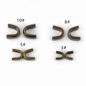 Deepeel ZP003 10 #   Accesorios <span class=keywords><strong>de</strong></span> Ferretería <span class=keywords><strong>para</strong></span> Cierres <span class=keywords><strong>de</strong></span> Equipaje Hechos a Mano, Cierre <span class=keywords><strong>de</strong></span> Aleación en Forma <span class=keywords><strong>de</strong></span> U, Tope <span class=keywords><strong>de</strong></span> Cierre, Hebilla <span class=keywords><strong>de</strong></span> Cierre - Product Image 2