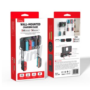 Supporto a Parete RGB con 2 Stazioni di Ricarica per Switch Originale/Switch 2/Switch <span class=keywords><strong>OLED</strong></span>, Supporto per Controller con Caricatore per 4 Joy-Con - Product Image 6