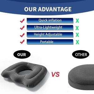 Inflatable Donut <b>Pillow</b> Donut Cushion Portable <b>BBL</b> Life Cushion:Pressure Relief for Hemorrhoid Treatment,Tailbone Pain,Bed Sore - Product Image 6