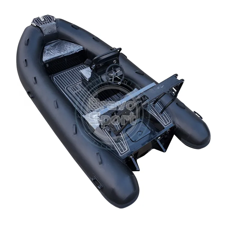 قارب قابل للنفخ من الألمونيوم مُصنّع من مادة هيبالون عالي الجودة 4.3 م معتمد من الاتحاد الأوروبي قارب بحري 430