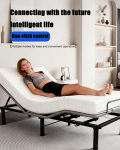 Im Lặng Cao Chịu Tải Điện Có Thể Điều Chỉnh Sắt Khung Giường Đức okin Động Cơ Thiết Kế Hiện Đại Cho Khách Sạn Và Phòng Ngủ Sử Dụng - Product Image 1