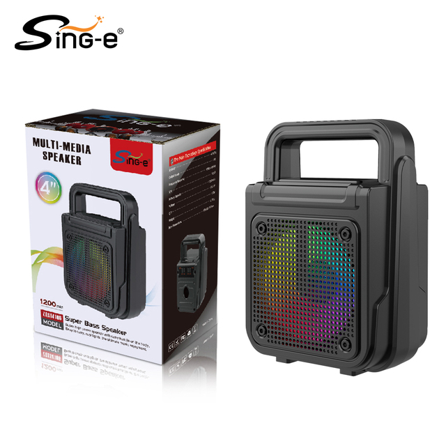 SING-E  ZQS14106 Factory Good Price 4-Inch Portable Mini Blue Tooth Speaker Gift Speaker Ideal for Outdoor Camping and Parties
