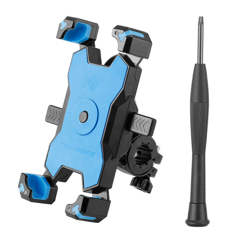 แฮนด์จักรยานสีฟ้า