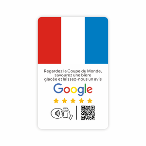 Carte NFC PVC programmable personnalisée 13,56 MHz pour avis <span class=keywords><strong>Google</strong></span>, carte de médias sociaux, code QR personnalisé, puce NFC sans contact - Product Image 2