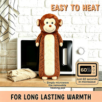 Coussin chauffant pour micro-ondes, peluche lestée à la lavande pour soulager le stress