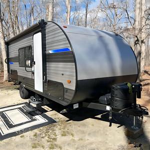 Ecocampor Profil léger Structure en acier Remorque de voyage Lits superposés triples Caravane de tourisme sur route <span class=keywords><strong>à</strong></span> <span class=keywords><strong>vendre</strong></span> - Product Image 1