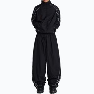 Veste coupe-vent vintage personnalisée en polyester avec panneaux et passepoil pour homme, idéale pour l'automne, vêtement de sport, survêtement - Product Image 3