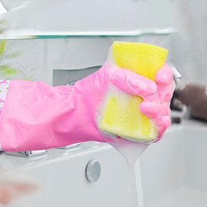 Éponge de nettoyage puissante double face pour vaisselle, tampon à récurer robuste, éponge de cuisine - Product Image 4