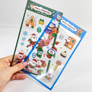 Cá nhân PVC Vinyl tự dính chết cắt long lanh dán tùy chỉnh Holographic Nụ Hôn cắt Sticker tấm - Product Image 4