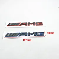 Nouvel autocollant de logo AMG en ABS 3D, lettres, emblème, badge de voiture pour Mercedes Benz Brabus A B C E S CLA CLS GLC GLE GLS Classe G, accessoires