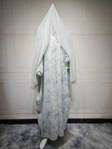 ชุดเดรสอาบายาแบบเปิดชุดกิโมโนอิสลามสำหรับผู้หญิงชุดเดรสดูไบคาฟตันพร้อมฮิญาบ - Product Image 5