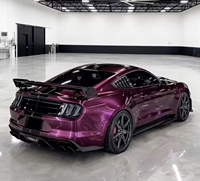 Film de Vinyle Adhésif Premium Brillant Violet Fraise pour Voiture, Moto, Autocollant DIY avec Technologie Air Release, Film de Changement de Couleur pour Véhicule