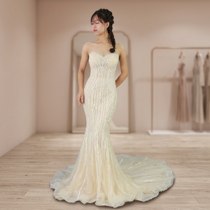 HIGHT QUALITY WEDDING DRESS, MERMAID BRIDAL DRESS - Product Image 2