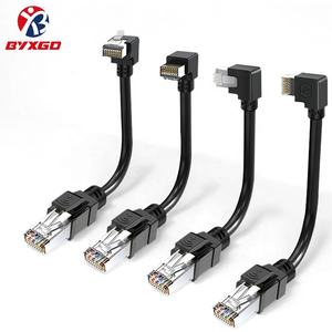 Câbles de raccordement <span class=keywords><strong>Ethernet</strong></span> GigE industriels OEM 90° M12 RJ45, angle gauche/droite, prise droite, gaine flexible en PVC PUR, Cat6/Cat6a - Product Image 2