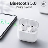 Earbud TWS Peredam Kebisingan Aktif 5.0 Nirkabel dalam Telinga Headset Hybrid Driver Kontrol Sentuh Tahan Air