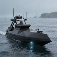 Plateforme de recherche marine avancée, bateau autonome multi-capteurs pour la prospection en eaux profondes