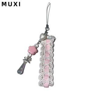 Cô Gái Ngọt Ngào Gió Nụ Lụa Vành Đai Mặt Dây Chuyền Điện Thoại Chuỗi Tai Nghe Trường Hợp Mặt Dây Chuyền Làm Bằng Nylon Bền - Product Image 2