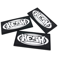 Patch de nom en PVC personnalisé vêtements étiquettes en caoutchouc PVC coudre sur un patch en caoutchouc